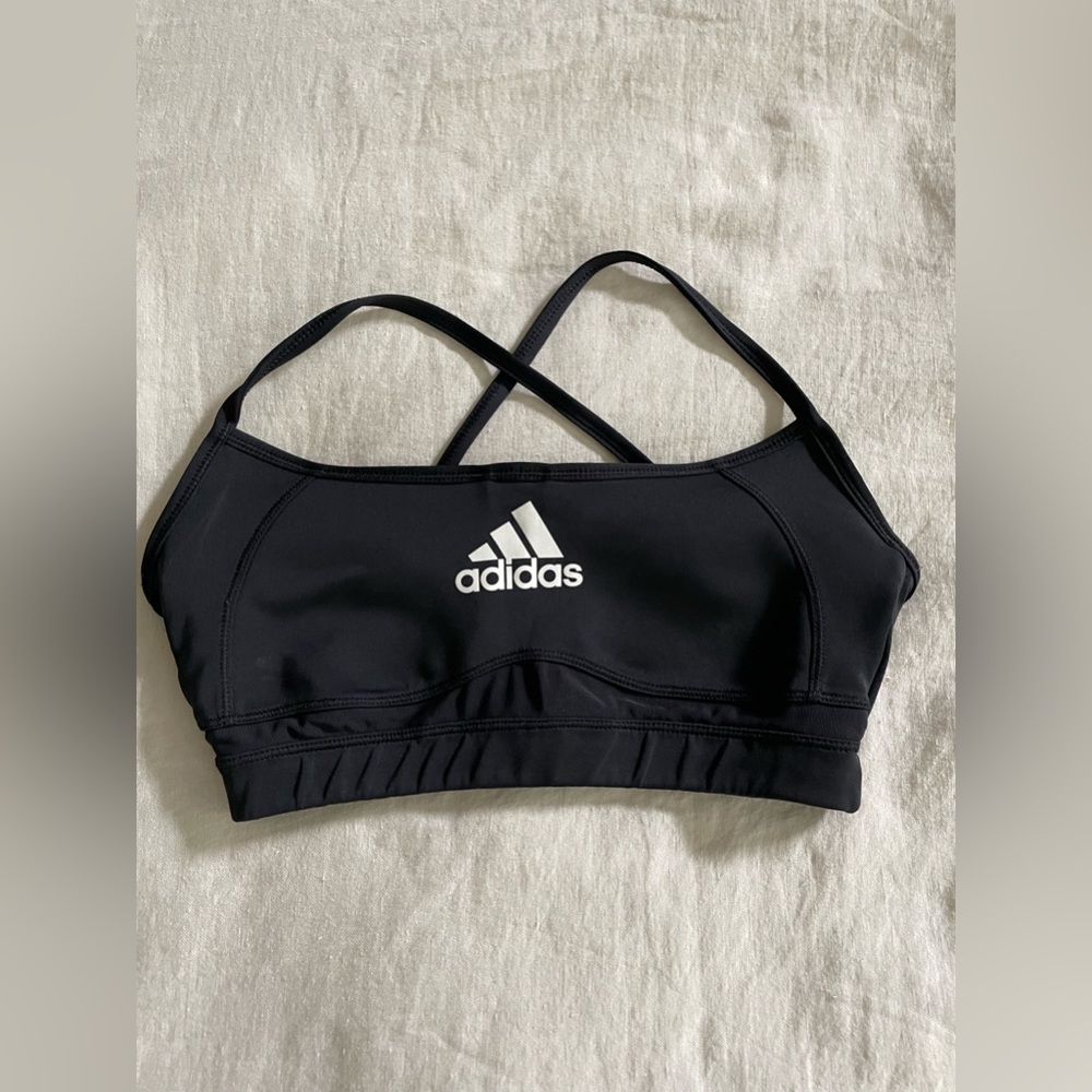 Adidas Classic Sports Black Racerback Sports Bra
